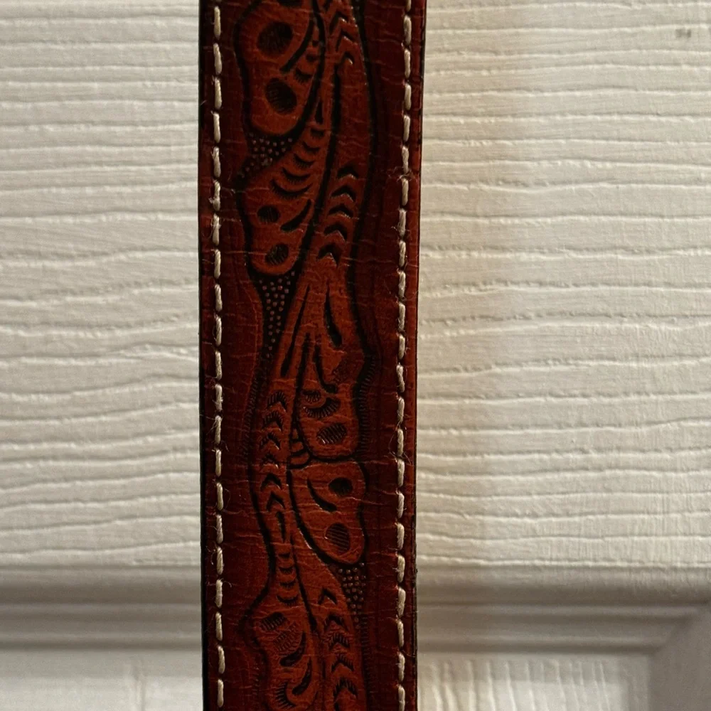 Youth Nicola Belt Co western leather bull riding belt